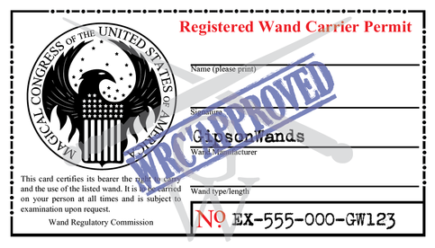Registered Wand Carrier Permit