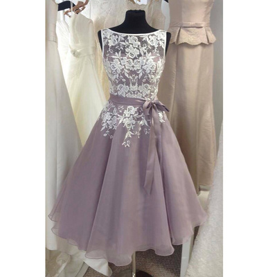 Short Lace and Tulle Homecoming Celebrity Prom Dresses pst0142