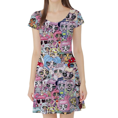 Grrrl collage skater dress - Thumbnail 1