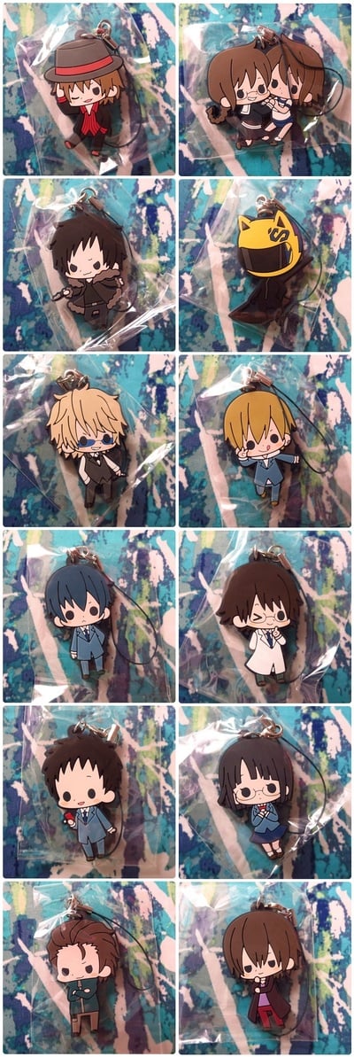 Durarara!! x2 - Rubber Strap - Anri / Shizuo / Shinra / Ruri / Mairu & Kururi / Celty / Chikage / Mikado / Kasuka / Kida / Kadota -