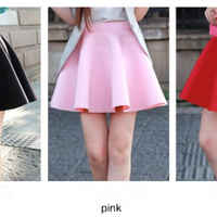 Space Cotton Trendy Skirts Pink / Black / Red / Dark blue - Thumbnail 4