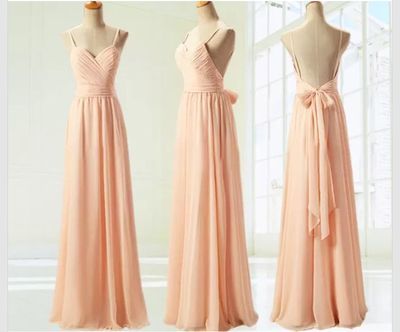 long Bridesmaid Dress, pink bridesmaid dress, chiffon Bridesmaid Dress, Bridesmaid Dress 2016, cheap bridesmaid dress, E1776