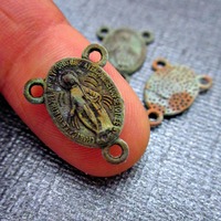 Set of Rosary Connectors with Aged Finish, 3 pcs - Thumbnail 3