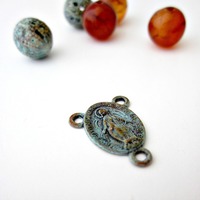 Set of Rosary Connectors with Aged Finish, 3 pcs - Thumbnail 4