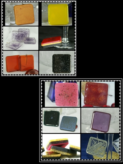 Vase Decor, Party Favor, Table Confetti - 12 Square Shades