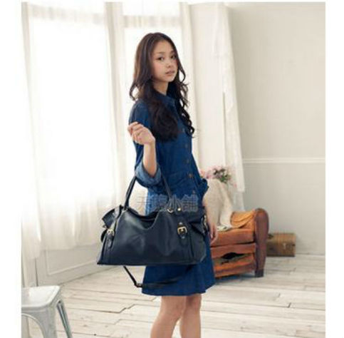 3 Way Use Lady Handbag PU Leather Shoulder Bag Carry Bag Multiple Daily Use