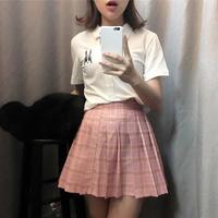 Chic Style Korean College Checkered Plaids Pleated Skirt Student Skirt - Thumbnail 1