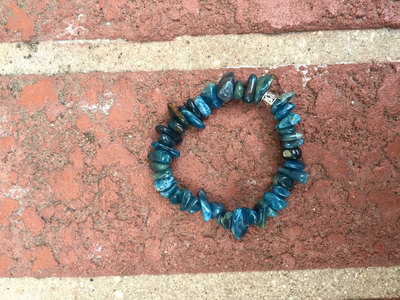 Blue Apatite Stretch Bracelet - Blue Apatite Bracelet - Blue Apatite Jewelry - Blue Apatite - gemstone bracelet - stretch bracelet