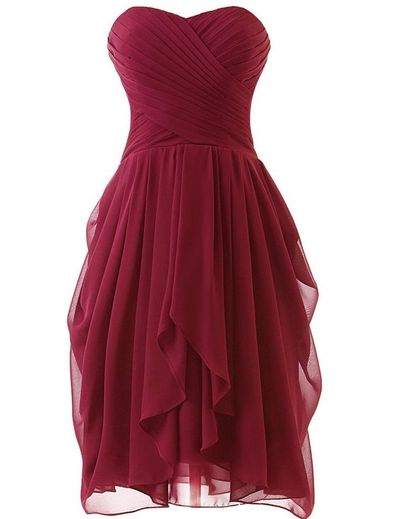 Cute Sweetheart Red wine short prom dress, cheap mini bridesmaid dresses