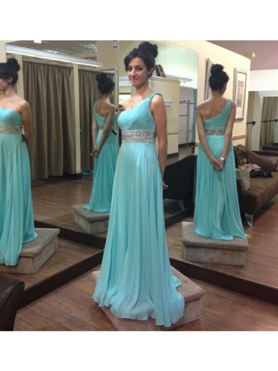 One Shoulder Strap Long Prom Dress Evening Party Dresses pst0620