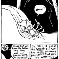 Elf Cat in Love by James Kochalka - Thumbnail 1