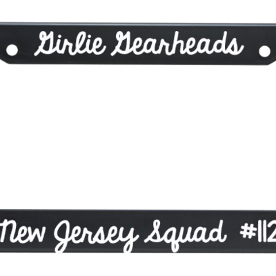 Girlie gearheads license plate frame - Thumbnail 1