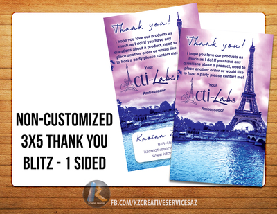 Acti-Labs 3x5 Thank you Cards