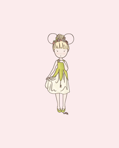 Disneybound Tinkerbell Fan (Color Options)