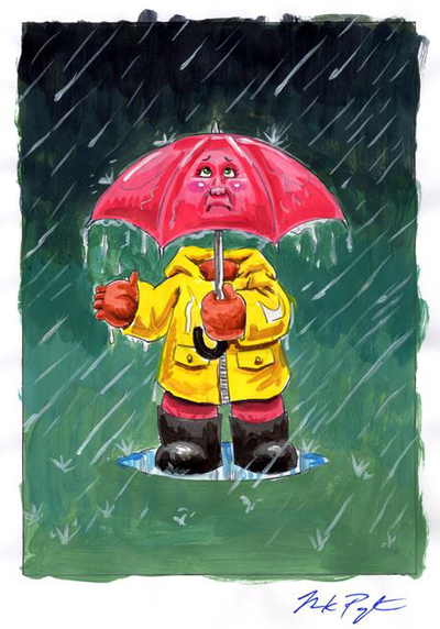 DAWN Pour / STELLA Umbrella v2.0 Color Rough - CUSTOM Garbage Pail Kids