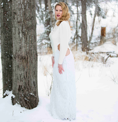 Gilda Silk and Sequin Gown