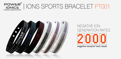 Power Ionics Titanium 2000ions Sports Wristband Bracelet