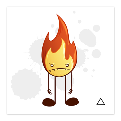 Fire element - 8x8 art print - by denis caron - Thumbnail 3