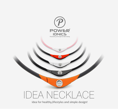 Power Ionics IDEA NECKLACE 4in1 Titanium/Ge/F.I.R/Tourmaine 3000ions/cc Waterproof Health Bio Sports Necklace
