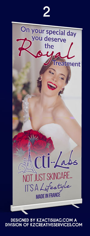 ACTI-LABS PREMIUM RETRACTABLE BANNER BRIDAL 2