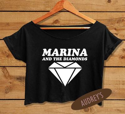 Crop Tee Marina And The Diamonds shirt Welsh Singer