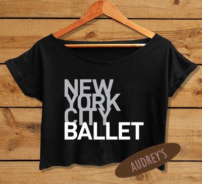 New York City Ballet Shirt Women Crop Tee Ballet Dance