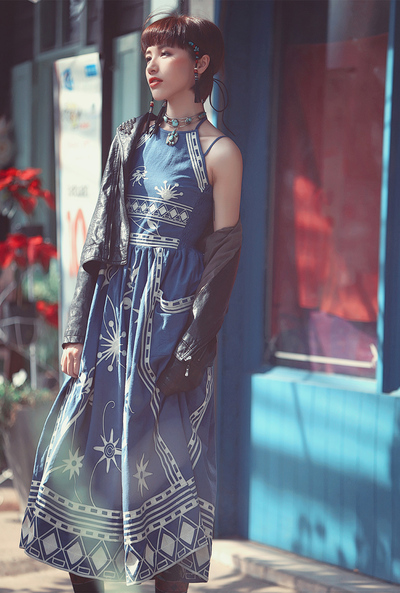 APORIA AS ETHNIC STYLE MODERN DESIGN DRESS MZ01189