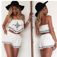 Fashion printed Two-piece shorts   3802 - Thumbnail 2