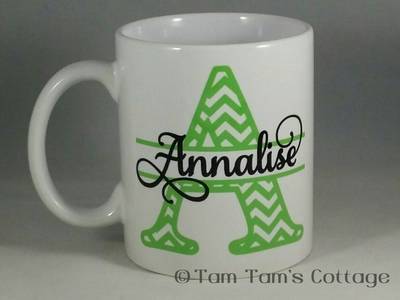 Personalized Chevron Mugs 11 oz