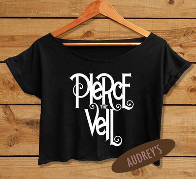 crop tee band shirt American rock cropped shirt pierce the veil