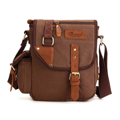 Men Canvas Designer Messenger Bag Multifunction Casual Travel Business Sports