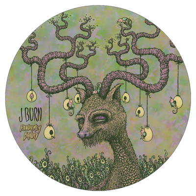 4" Circle - Randomly Banded Antlorius Sticker