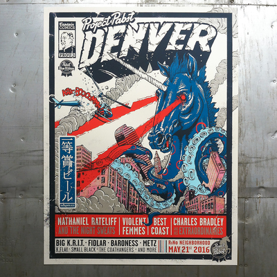 Laser Horse: Project Pabst Denver 2016 official poster