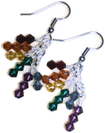 Rainbow Crystal Earrings