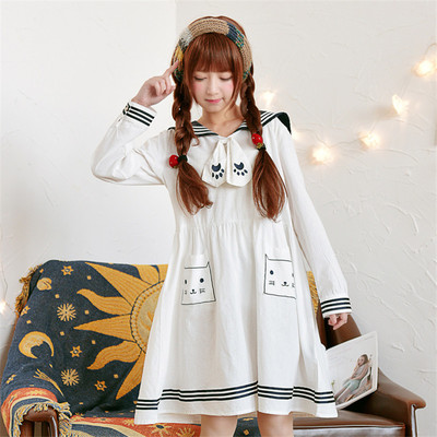 Lolita Sailor Cat Style Dress