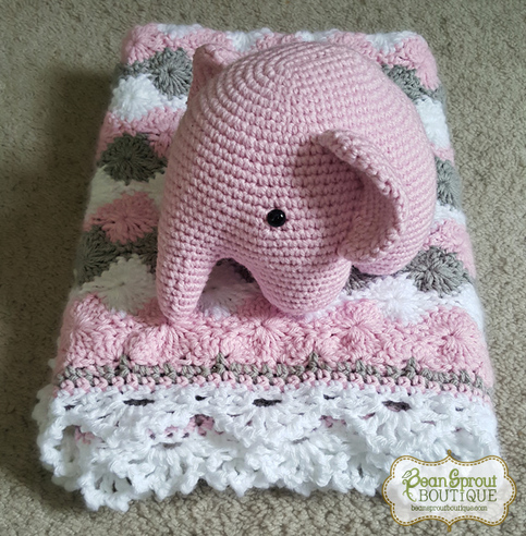 Gift Set - Starburst Blanket and Elephant