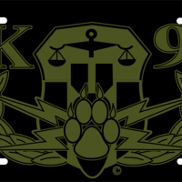 Explosives Detection K-9 Insignia license plate - Thumbnail 6