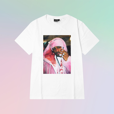 PASTEL COLOR DIPLOMATS Cam'ron T SHIRT IN WHITE