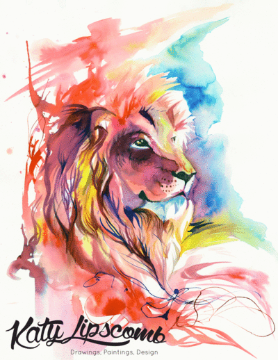 Lion Splash - Print