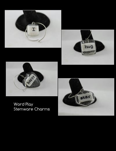 Stemware Charms (Word Play)