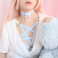 BABYMOÈ Dolly pentagram harness / baby blue - Thumbnail 3