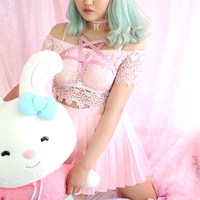 BABYMOÈ Dolly pentagram harness / antique pink - Thumbnail 2