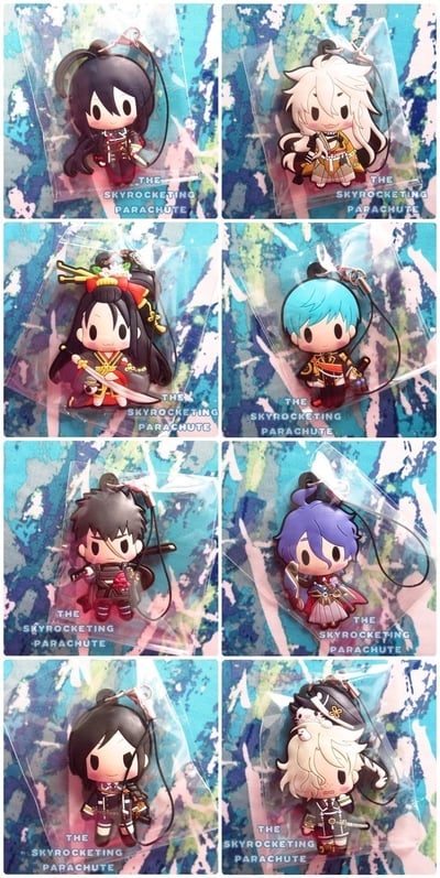 Touken Ranbu Rubber Strap - Ichigo Hitofuri / Jiroutachi / Gokotai / Yagen / Namazuo Toushirou / Kasen Kanesada / Kogitsunemaru / Doudanuki Masakuni -