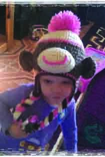 Crocheted Monkey hat