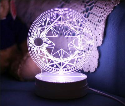 Harajuku Cardcaptor Sakura Kro Magic LED 3d Atmosphere Nightlights