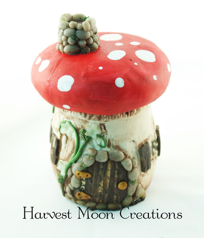 Small Fairy House Jar
