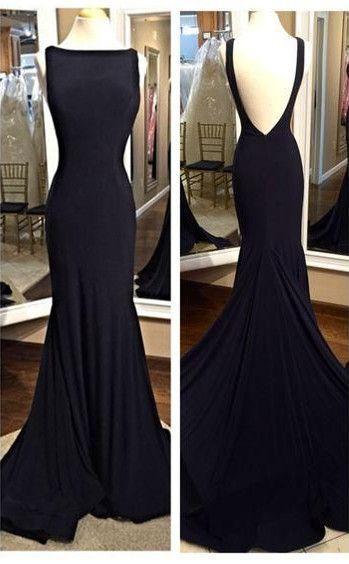 Black Prom Dress Evening Party Gown pst0897