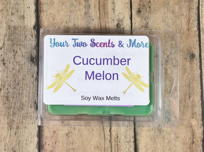 Cumcumber Melon Scented Wax Melts, Soy Wax Melts, Soy Wax Tart, Candle Melts, Wax Tarts, Wax Cubes, Wax Warmer, Soy Melts, 3.5 Oz Melts