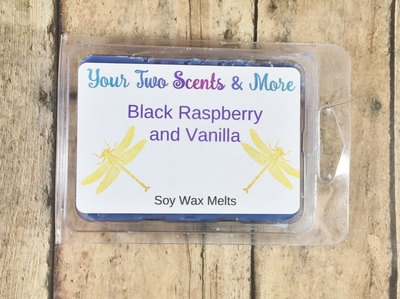 Black Raspberry and Vanilla Scented Soy Wax Melts, Wax Tarts, Soy Melts, Wax Cube, Tart Wamer, Candle Melts, Natural Wax Melts, 3.5 Oz Melts
