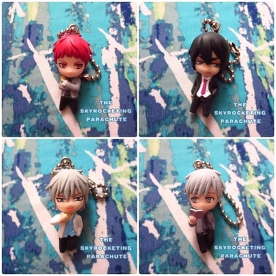 Kuroko no Basuke - Off Shot Ed 3 Keychain Swing - Nijimura Shuuzou / Haizaki Shougo / Hanamiya Makoto / Akashi Seijuurou / Mayuzumi Chihiro -